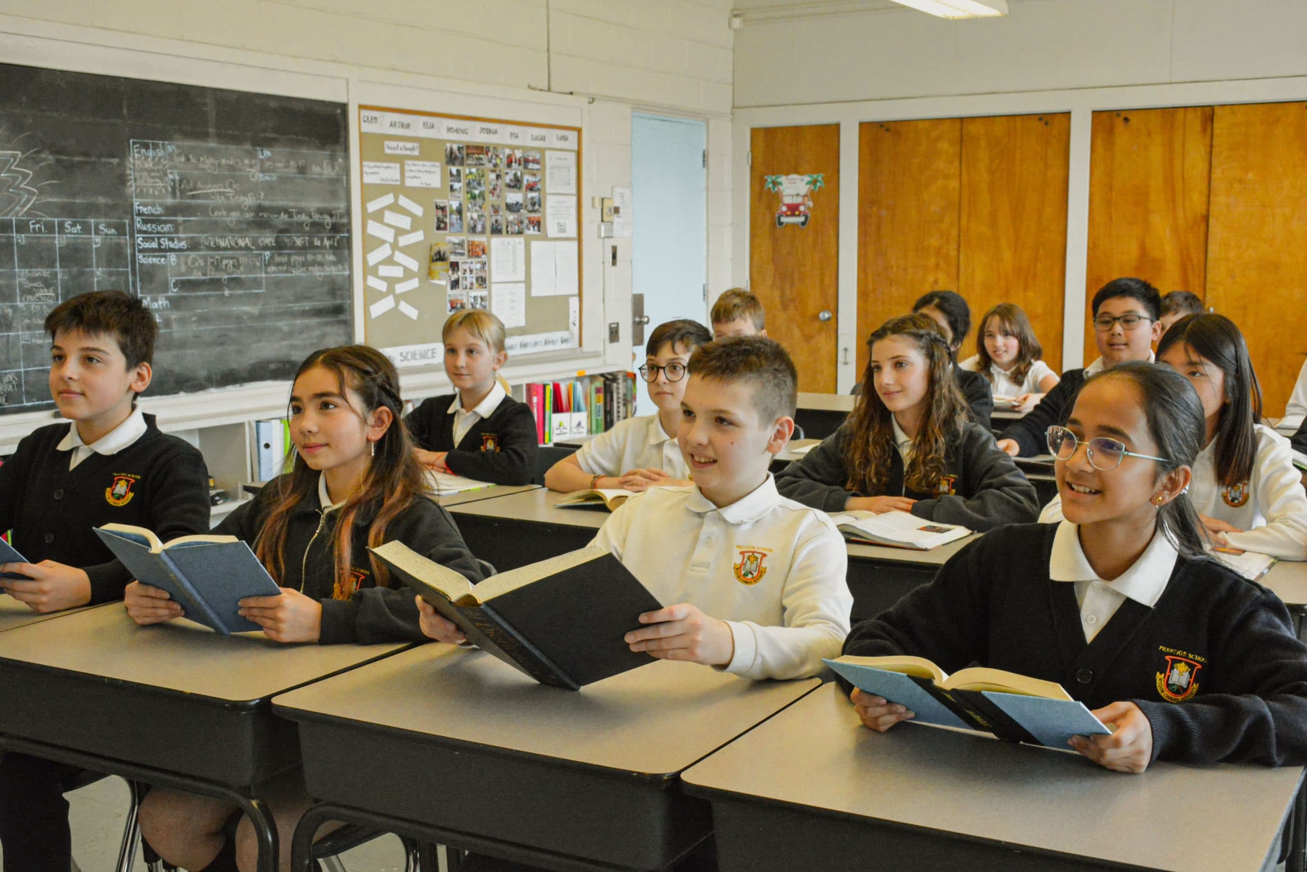 A Prestige School classroom